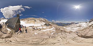 Summer at Zugspitze glacier 2600