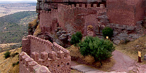 Castillo de Peracense. Vista sur